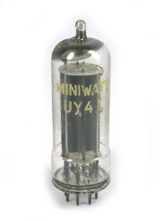 Válvula Eletrônica diodo retificadora de meia onda UY41 Miniwatt