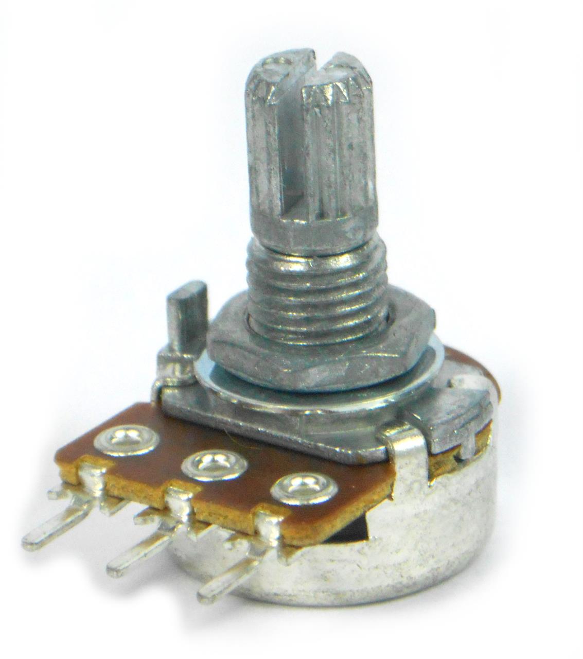 Potenciômetros miniatura com diâmetro de 16 milímetros - Potenciômetro B5K Linear 16mm