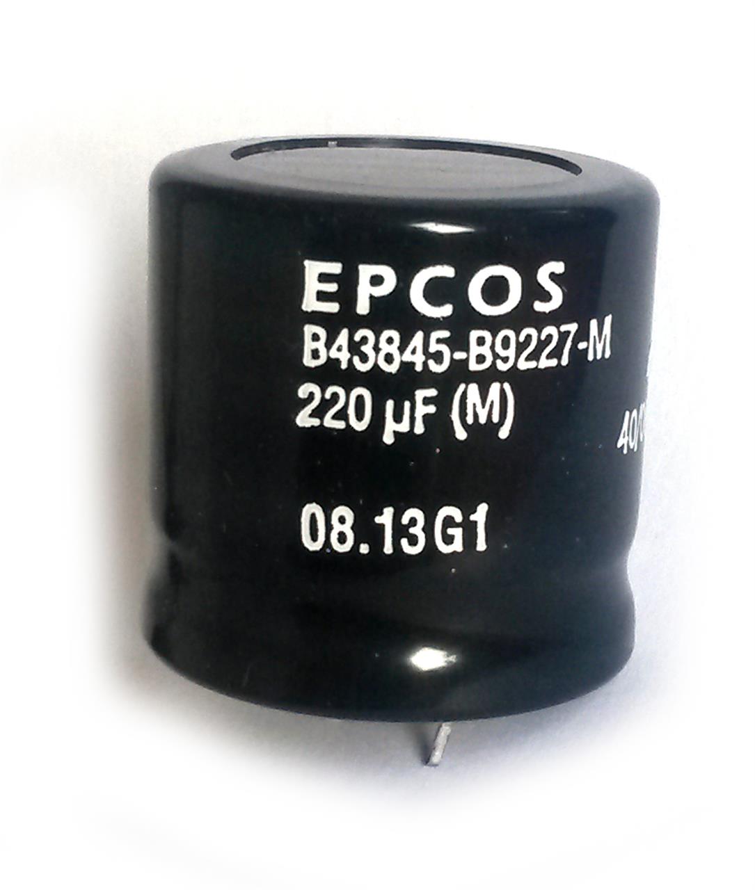 Capacitores Eletrolíticos - Capacitor eletrolítico 220uF 400V
