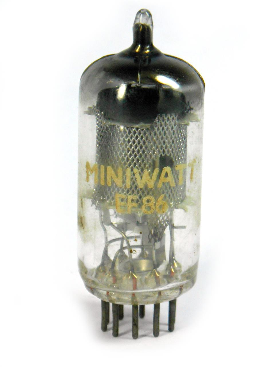 Válvulas eletrônicas amplificadoras de áudio EF86 e PF86 - Válvula EF86 Miniwatt